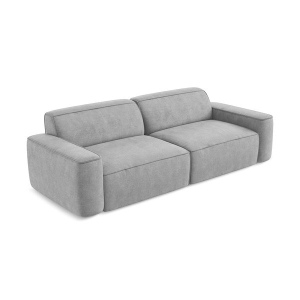 Svijetlo siva sofa od šenila 244 cm Omao – Makamii-image-2