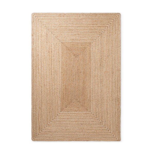 Obostrani/ručno rađen juten tepih u prirodnoj boji/u svijetloj prirodnoj boji 200x300 cm Juno – Hanse Home-image-4