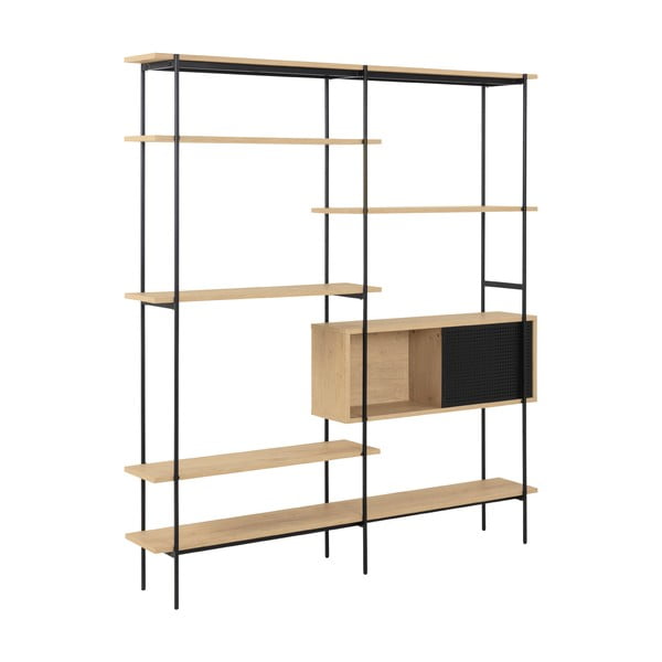 Biblioteka u dekoru divljeg hrasta Actona Angus, 172 x 188 cm-image-1