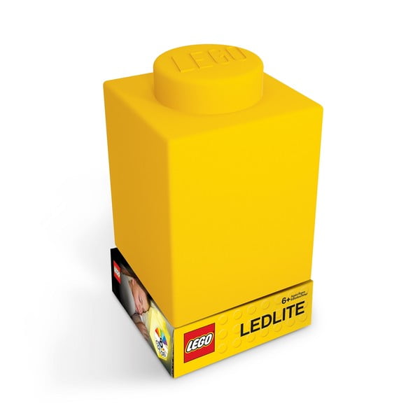 Žuta noćna svjetiljka od silikona LEGO® Classic Brick