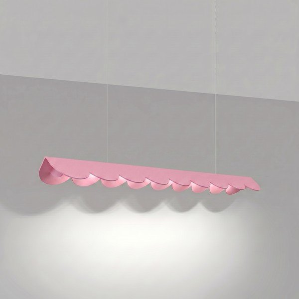 Ružičasta LED viseća svjetiljka aluminijska BISCUIT – Thoro-image-1