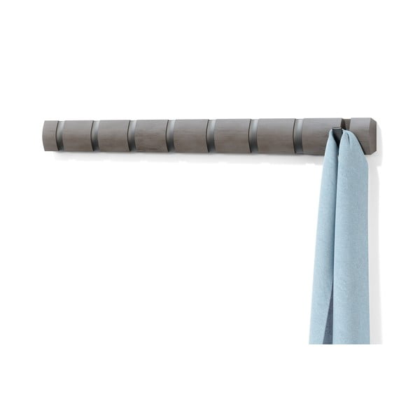 Zidna vješalica od drva sive topole Flip - Umbra-image-4