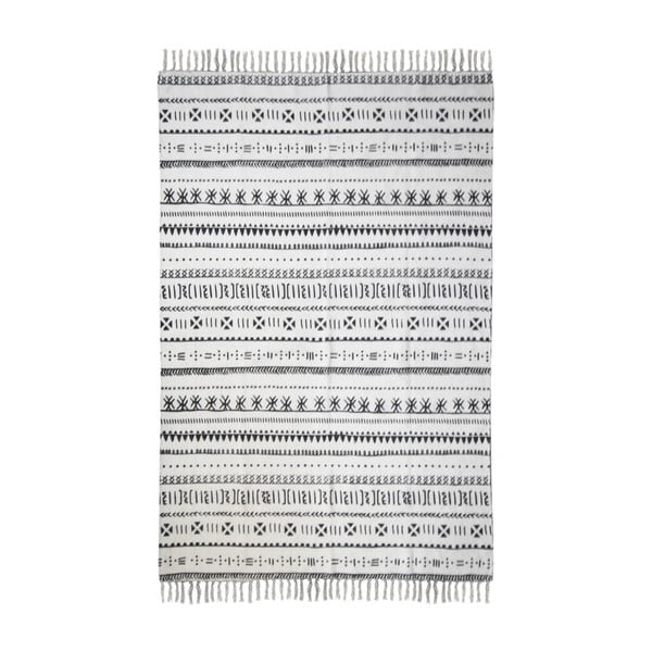 Crno-bijeli pamučni tepih HSM kolekcija Colorful Living Manio, 70 x 120 cm