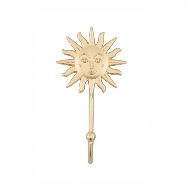 Metalna zidna kuka u zlatnoj boji Sun – Sass & Belle-image-2