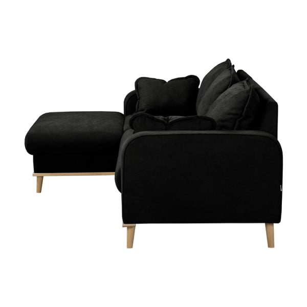 Crna kutna garnitura (lijevi kut) Beata - Ropez-image-4