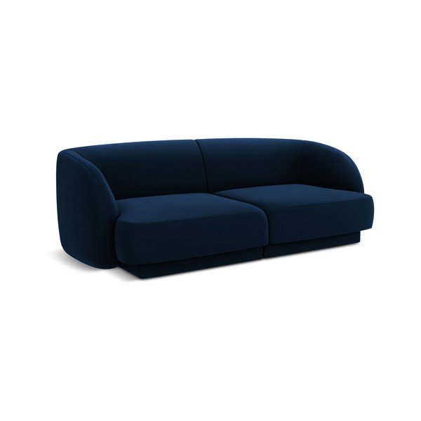 Plavi baršunasti kauč 184 cm Miley - Micadoni Home-image-2