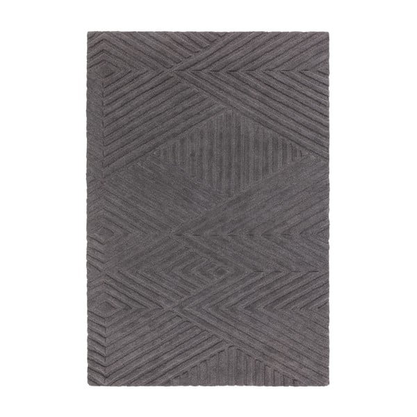 Antracitno sivi vuneni tepih 200x290 cm Hague – Asiatic Carpets