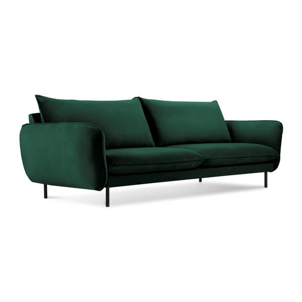 Zelena baršunasta sofa Cosmopolitan Design Vienna, 230 cm