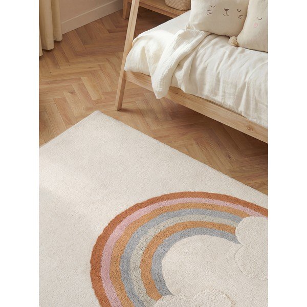 Krem periv/ručno rađen pamučan dječji tepih 140x200 cm Snuggle Petite – Hanse Home-image-4