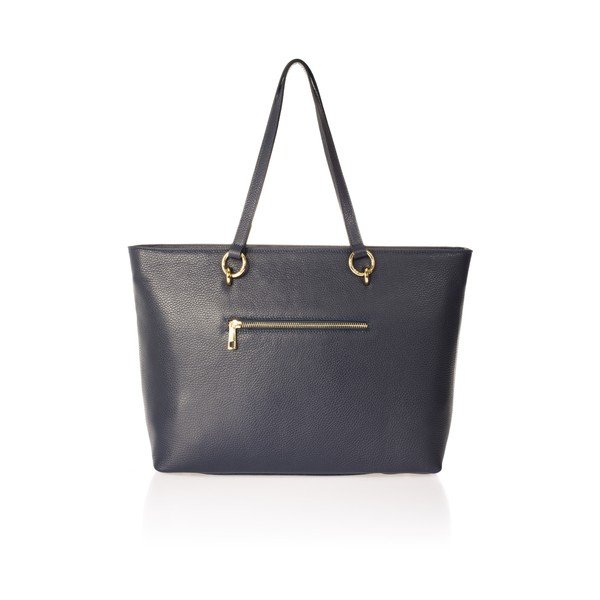 Plava kožna torbu Federica Bassi Elisa-image-1