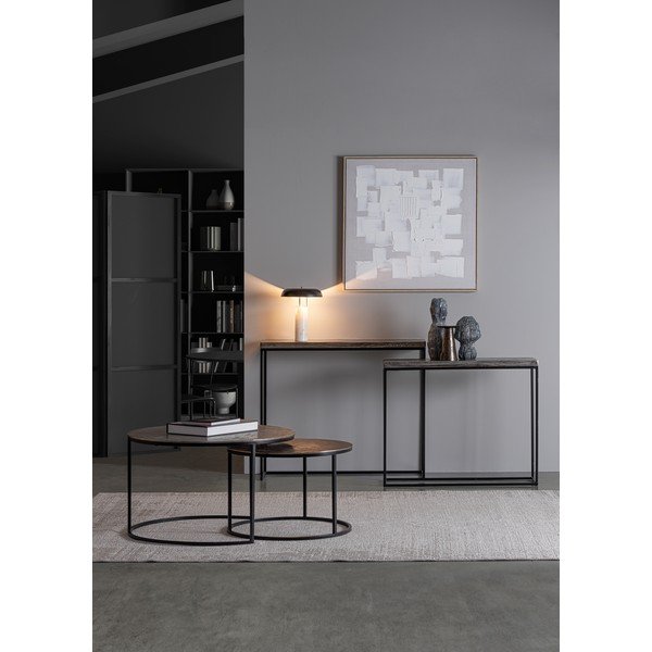 Metalni pomoćni stolovi u setu 2 kom 29x99 cm Amira – Bizzotto-image-1