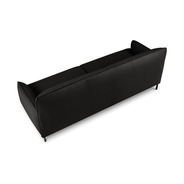 Crna kožna sofa Windsor & Co Sofas Neso, 235 x 90 cm-image-3