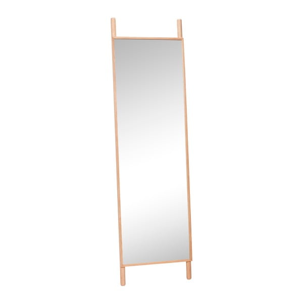 Samostojeće ogledalo s Hübsch hrastovim podnim okvirom za ogledalo, visina 188 cm