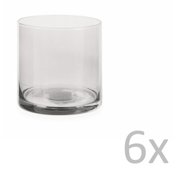 Set od 6 sivih čaša Villa d&#39;Este Cala Jondal, 420 ml