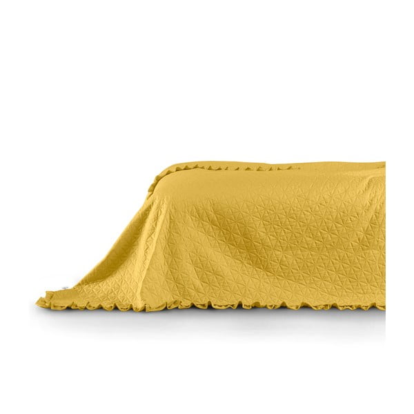 Žuti prekrivač AmeliaHome Tilia, 220 x 240 cm