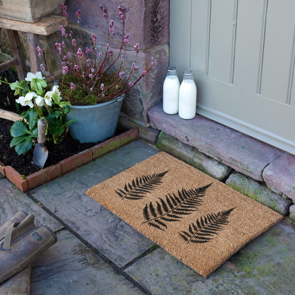 Otirač od kokosovih vlakana 40x60 cm Fern Leaf – Artsy Doormats-image-3