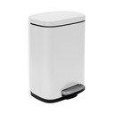 Mat bijela željezna kanta za smeće s pedalom 5 l   Akira – Spirella