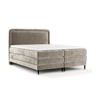 Svjetlo smeđi boxspring krevet 140x200 cm Dove – Maison de Rêve