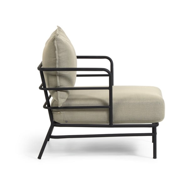 Bež vrtna stolica s metalnom konstrukcijom Kave Home Mareluz-image-2