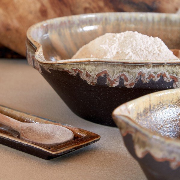 Tamno smeđa zdjela od kamenine Poterie – Casafina-image-1