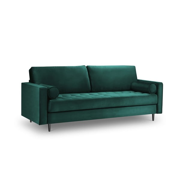 Petrolej zelena baršunasta sofa Milo Casa Santo, 219 cm-image-3