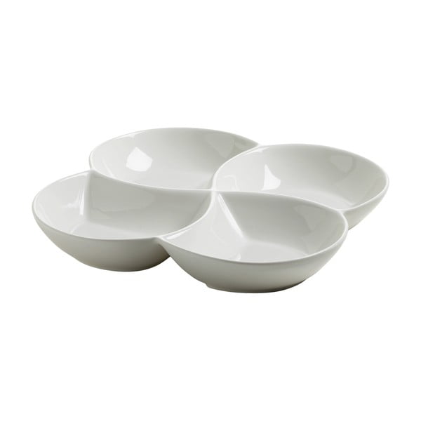 Bijela porculanska četverodijelna zdjela Maxwell & Williams Basic, 26,5 x 26,5 cm