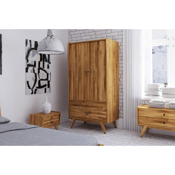 Ormar od hrastovine 100x200 cm Retro - The Beds-image-1