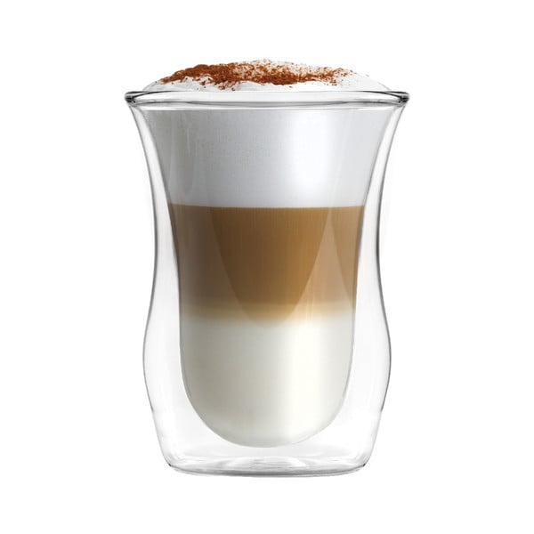 Staklene šalice u setu 6 kom s dvostrukom stijenkom 250 ml – Vialli Design-image-1