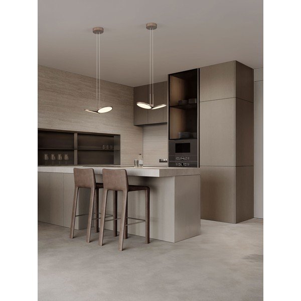 LED viseća svjetiljka aluminijska s mogućnosti zatamnjivanja mat zlatna ø 32,5 cm Vea – Nova Luce-image-1