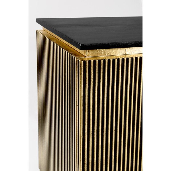 Crna/u prirodnoj boji komoda 160x80x40 cm Virat – Bizzotto-image-3