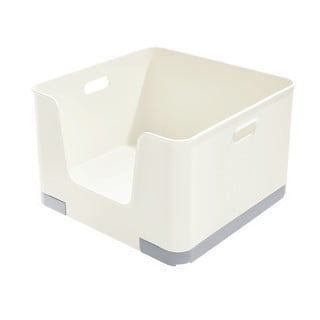 Bijela kutija za pohranu iDesign Eco Open, 39 x 39 cm