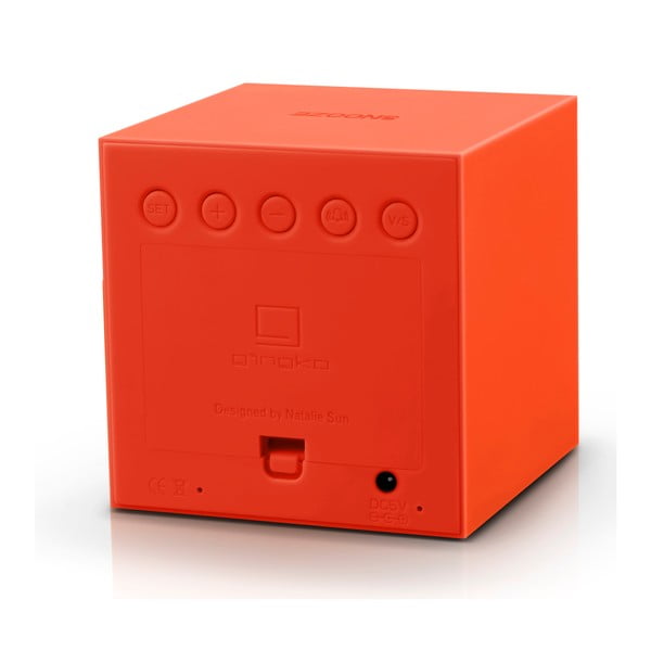 Narančasta LED budilica Gingko Gravity Cube-image-2