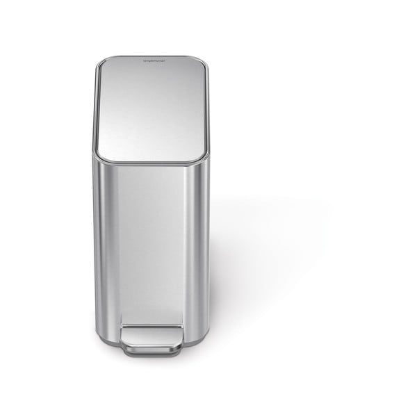 Željezna kanta za smeće s pedalom u mat srebrnoj boji 5 l – simplehuman-image-2
