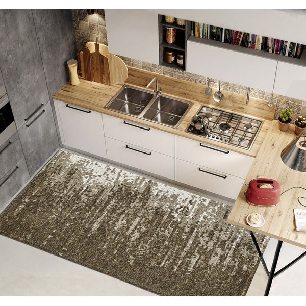 Smeđa periva staza 55x140 cm Tamigi Fango – Floorita-image-1