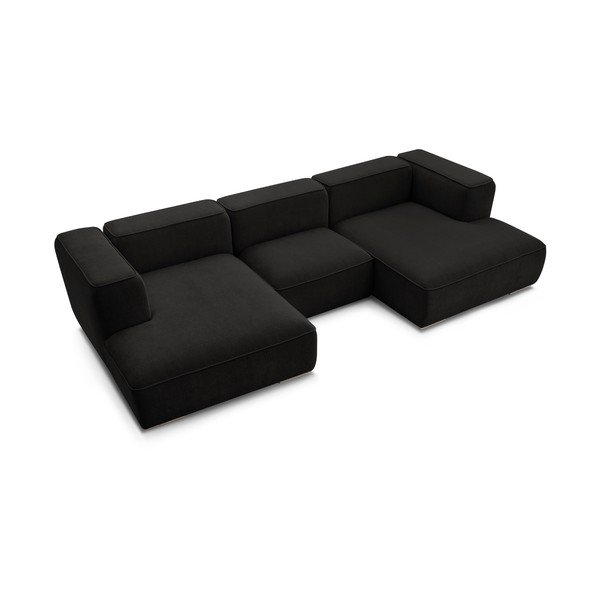 Crna kutna garnitura Zephyr – Bobochic Paris-image-4