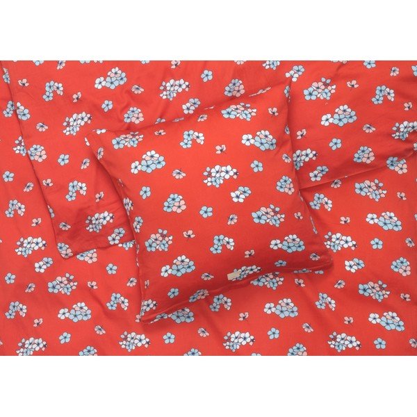 Ciglasta posteljina za bračni krevet-za produženi krevet od pamučnog satena 200x220 cm Grand Pleasantly – JUNA-image-1