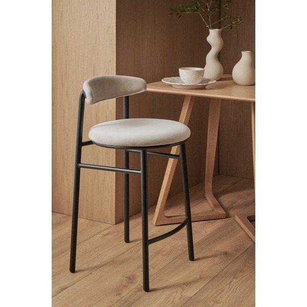 Bež metalna barska stolica (visine sjedala 66 cm) Doggi – Ellos Home-image-1