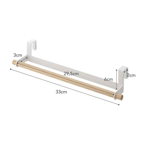 Bijeli viseći držač ručnika YAMAZAKI Tosca-image-3