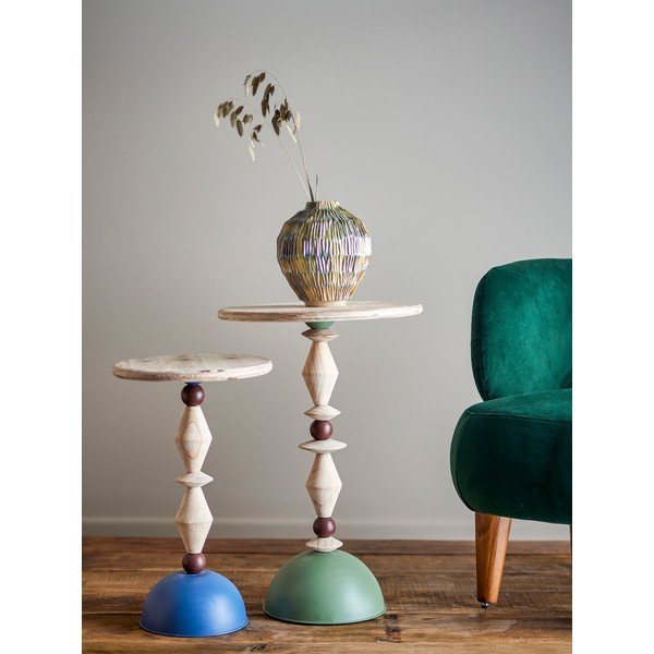 Okrugao pomoćni stol od masivne jele ø 40 cm Mannelli – Bloomingville-image-2