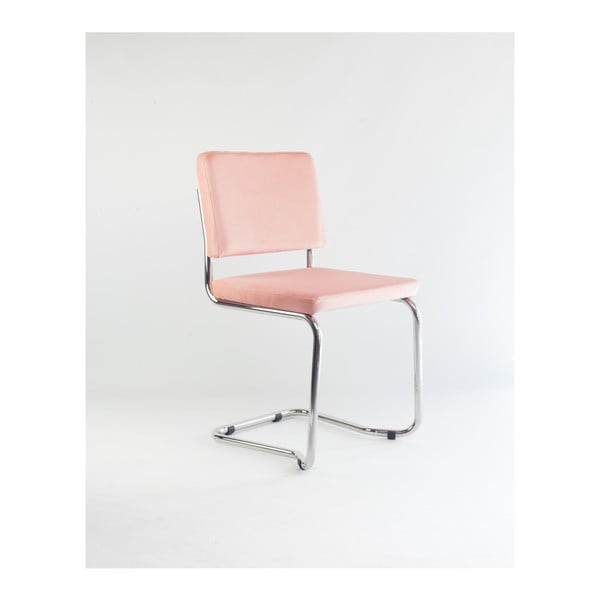 Velvet Atelier Bertha stolica s ružičastim baršunastim navlakom