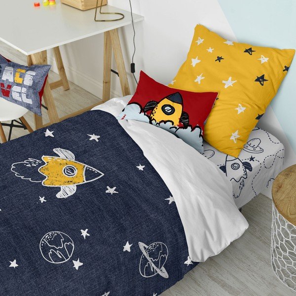 Pamučna dječja posteljina za krevet za jednu osobu 140x200 cm Starspace – Mr. Fox-image-1