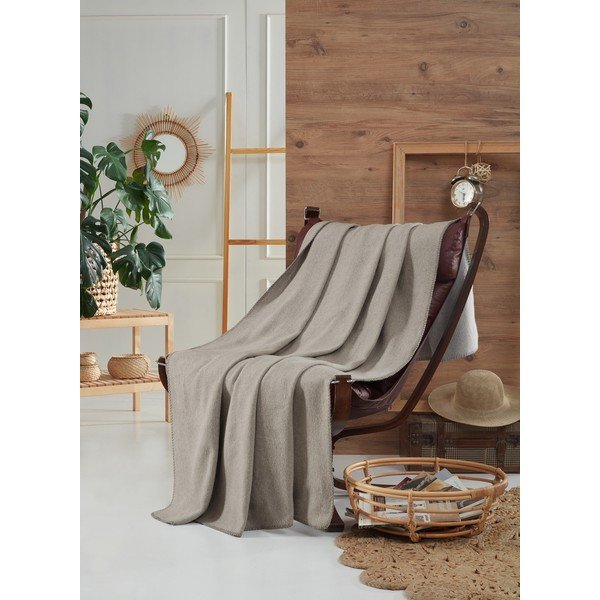 Siva deka od flisa 130x170 cm Brighton – Mijolnir-image-1