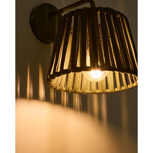 LED zidna vanjska svjetiljka sa solarnim panel (visina 23 cm) Aldet – Kave Home-image-2