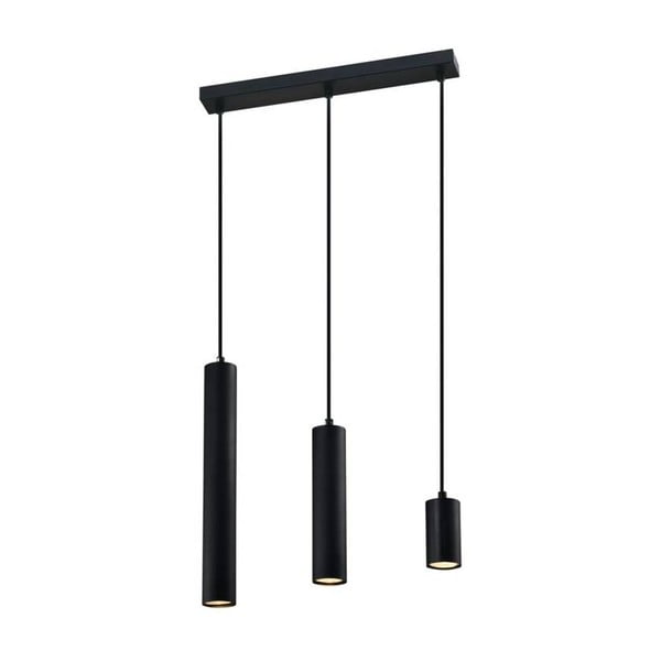 Crna viseća lampa s metalnim sjenilom 6x46 cm Tubo - Candellux Lighting