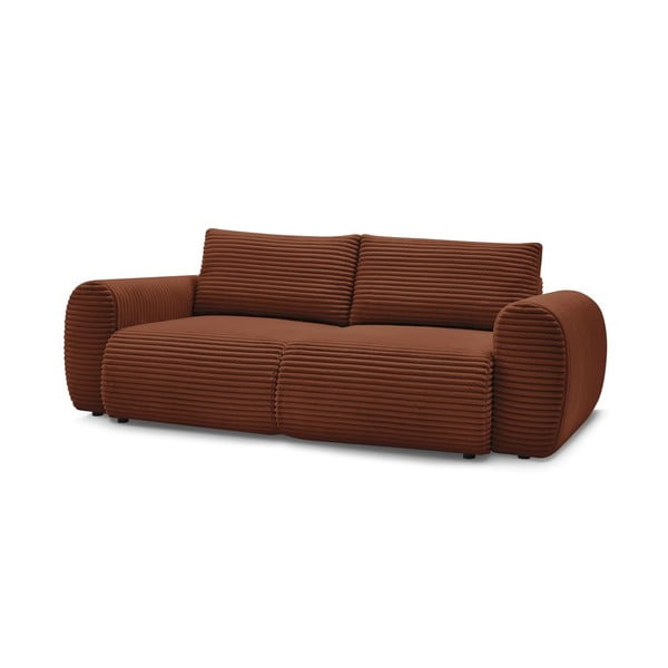 Ciglasta sklopiva sofa od samta 257 cm Lucien – Bobochic Paris-image-3