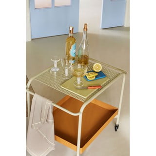 Metalna kolica za posluživanje na kotačima 47x66 cm Push – Hübsch
