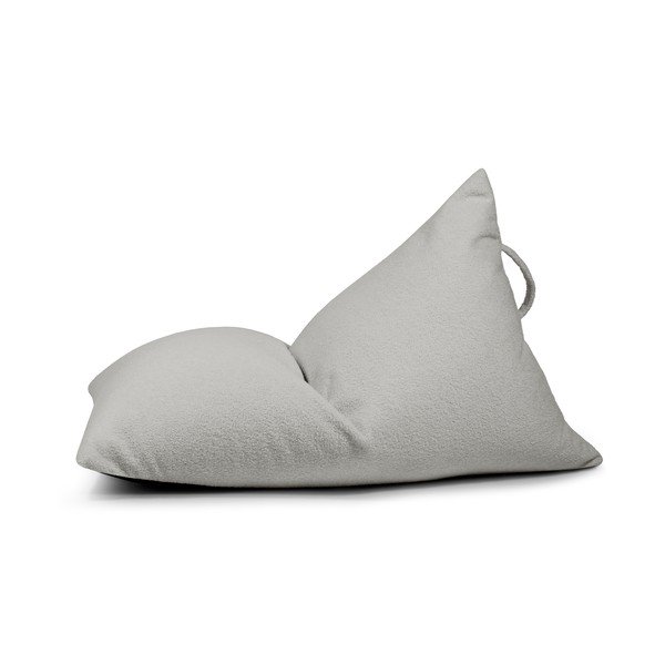 Svijetlo siva vreća za sjedenje od bouclé tkanine Razzy – SLOWDOWN