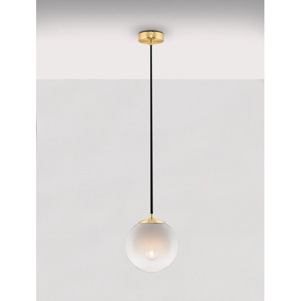 Bijela/u zlatnoj boji staklena viseća svjetiljka ø 20 cm Vita – Nova Luce-image-3