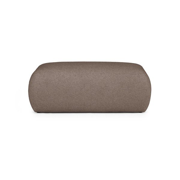 Smeđi tabure od bouclé tkanine Mirel – Rodier