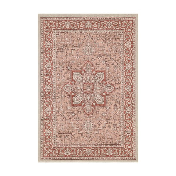 Crveno-bež vanjski tepih NORTHRUGS Anjara, 200 x 290 cm